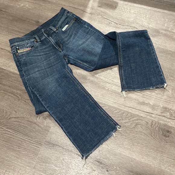 Diesel Bootcut Frayed Hem Jeans - Picture 10 of 10